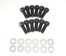 Chevy Sb 283 302 Allen Black Oxide Grade 8 Intake Manifold Bolt Kit New Chevy Sb 283 302 Allen Black Oxide Grade 8 Intake Manifold Bolt Kit New