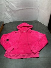 No Boundaries Women  s Pink Sherpa Hoodie Size Medium fleece Lined, 4441