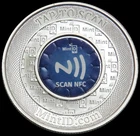 BUFFALO MINTID 1 OZ 999 FINE SILVER SCANNING NFC ROUND