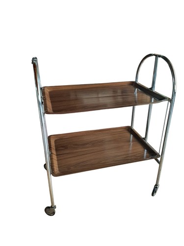 Bremshey Dinett Desserte Pliable Design Icône 60er Ans Original Haut - Photo 1 sur 12