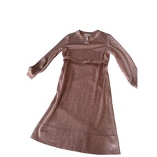 Kay Windsor Vintage Dress Long Sleeve Casual Pink Dress