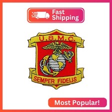 Officially Licensed United States Marine Corps USMC Semper Fidelis Patch, with I