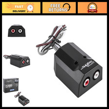 2-Channel RCA Line-Out Converter for Car Audio, Speaker Wire Adapter, High-Quali