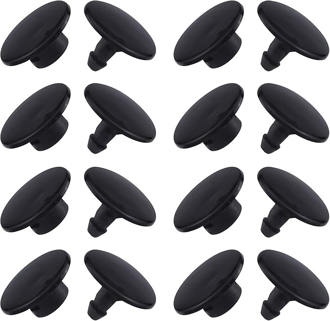 8 Sets Replacement Rivets, Clogs Shoe Strap Repair Fastener Button, Black Riv...