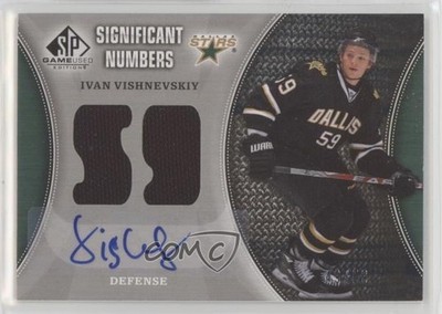 2009-10 SP Game Used Edition 49/59 Ivan Vishnevskiy #SN-IV Rookie Auto RC 1e15