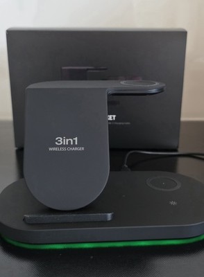 3in1 Wireless Charger Ladestation Mit Kabel OHNE  Stecker
