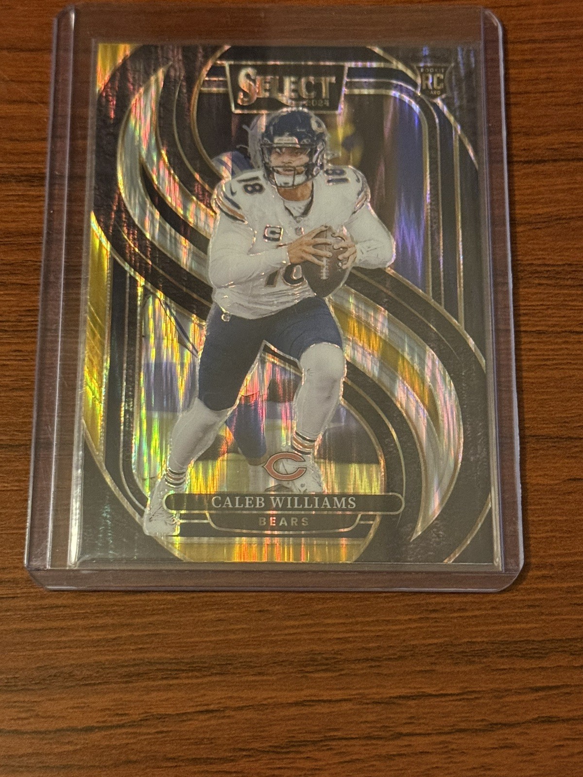 2024 Select Caleb Williams Premier RC Black and Gold Prizm Shock #114 Bears