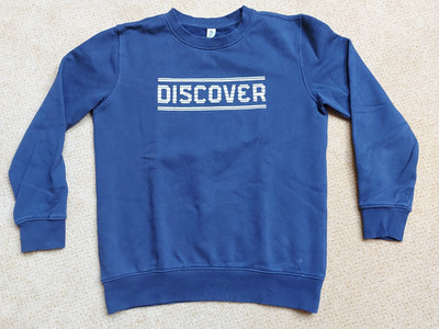 YIGGA Sweatshirt , Pullover, mit ''Discover''-Motiv, Gr. 158/164,blau