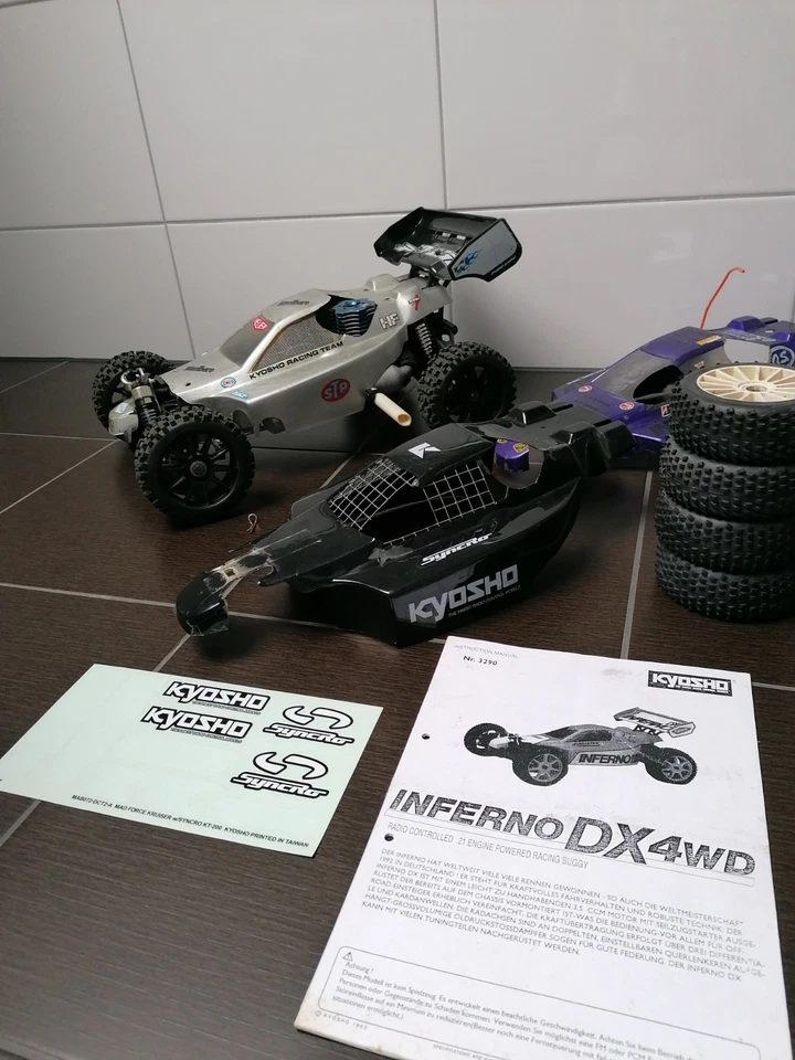 ⚠️SALE⚠️ KYOSHO -VINTAGE - INFERNO DX No. 3290 1:8 Buggy / OS Max RZ -RTR- - Bild 4 von 4