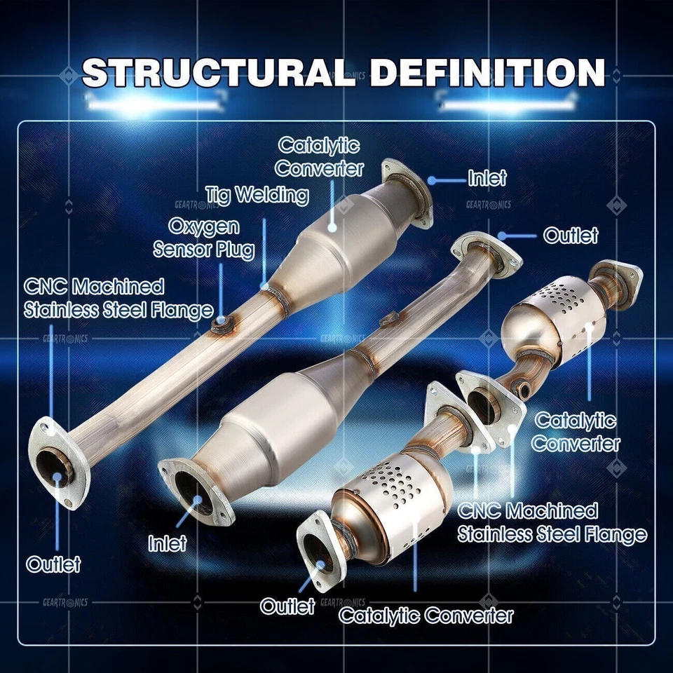 Juego convertidor Cat para Nissan Frontier/Xterra/Pathfinder 2005-2011 4,0 L Foto 2 de 4