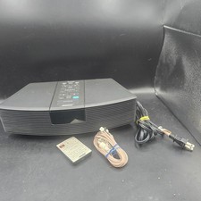Bose Wave Radio Model AWR1-1W AM FM Stereo Alarm Clock Black W/Remote