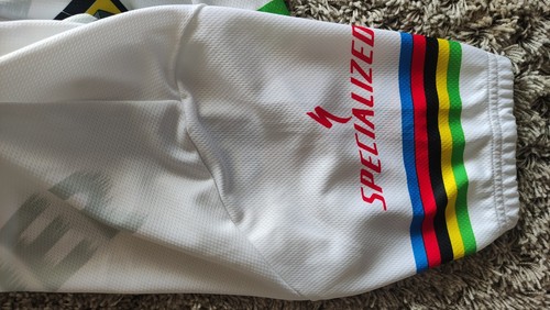 Mario Cipollini 2002 UCI World Champion stripes SS Cycling jersey Nalini Size:4 - Picture 19 of 19