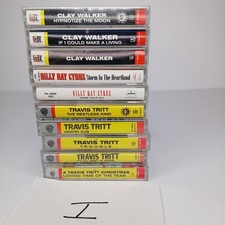 90s Country Music Cassette Tapes Mixed Lot Of 10 Travis Tritt Billy Ray Cyrus "I