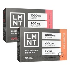 LMNT Electrolytes: 30-Pack Raspberry Salt | Grapefruit | ZERO-Sugar | NEW | Keto