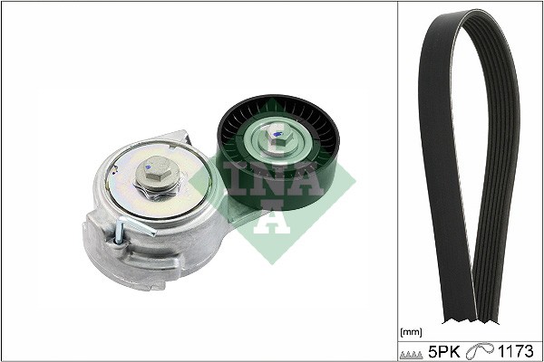 Fits INA 529 0478 10 V-ribbed Belt Set 529 0478 10 V-belts set (with  ⭐UK Stock⭐