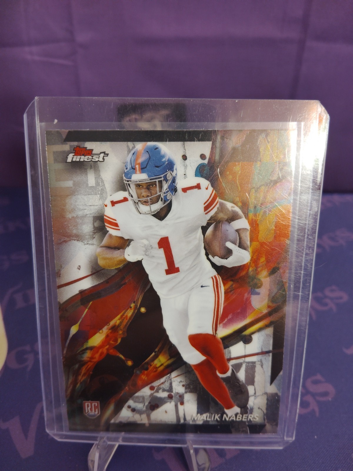 2024 Topps Finest - Common Malik Nabers #90 (RC)