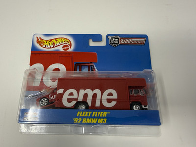 Купить supreme hot wheels fleet flyer 1992 bmw m3 red limited