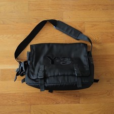 Borsa Messenger Y-3 Unisex Nera Floccata Logo Techwear Yohji Yamamoto Adidas