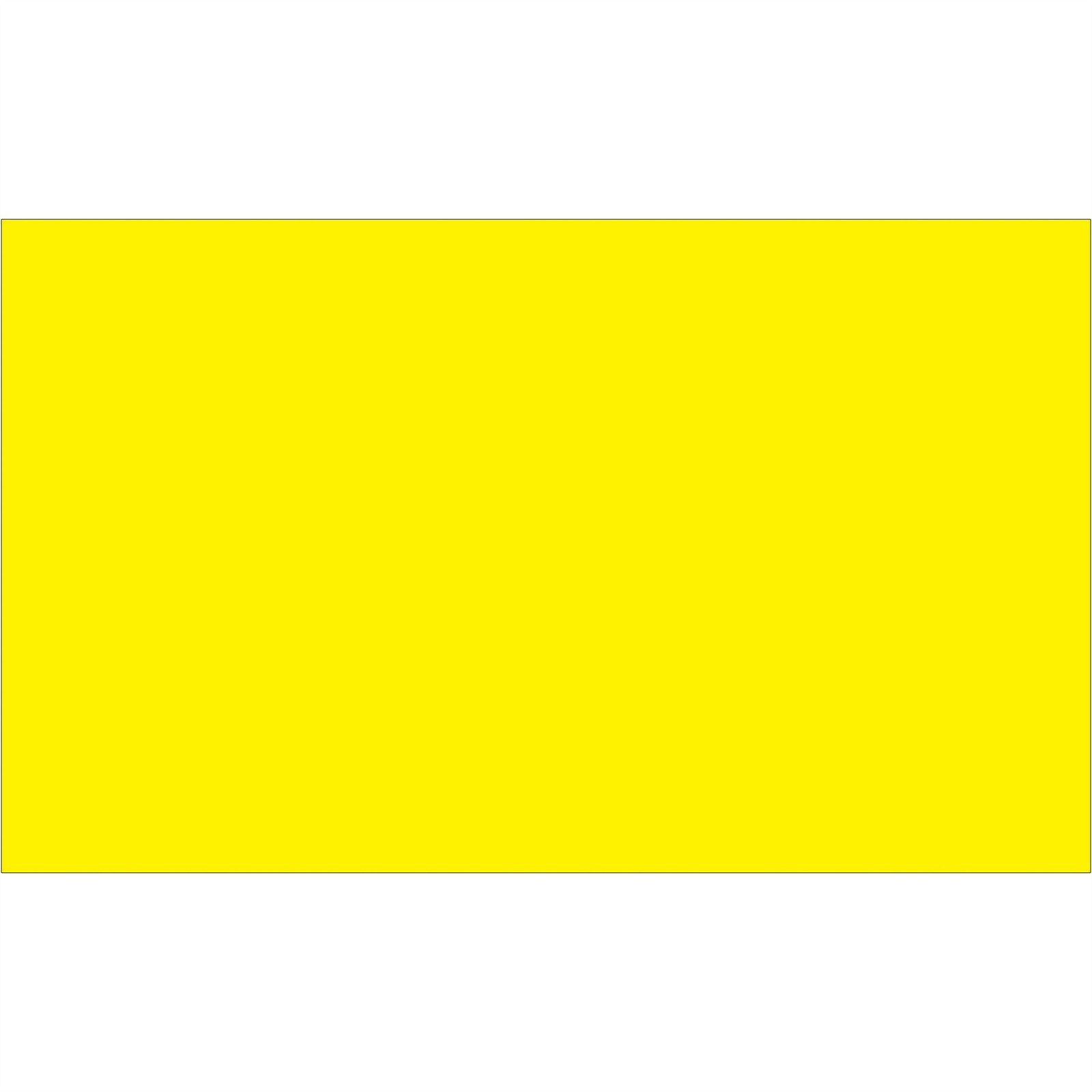 Tape Logic 3 x 5 Fluorescent Yellow Inventory Labels 500 per Roll