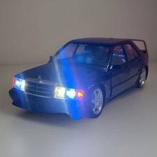 Mercedes 190E 2.5-16 EVOII 2 (W201) BLACK Street Car WORKING Lights 1/18 Solido