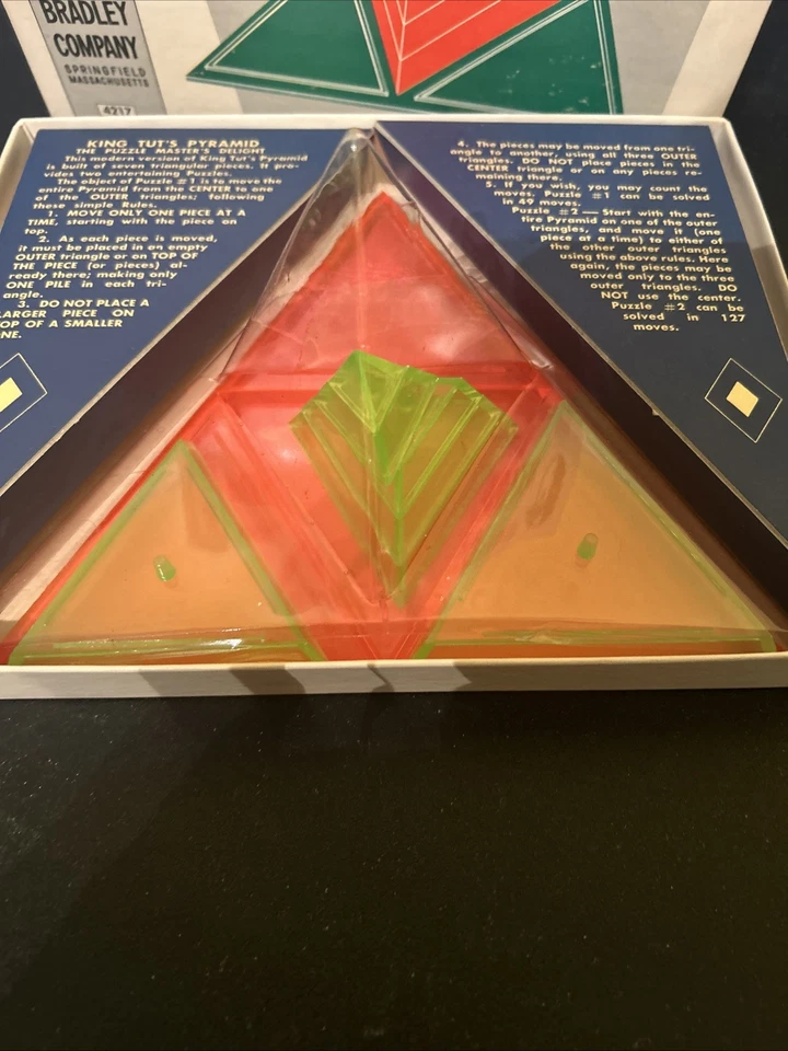 1962 Milton Bradley KING TUT'S PYRAMID for the Puzzle Master Game Vintage - Image 2 of 3