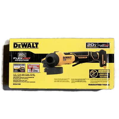 #ad #ad DEWALT DCG416B 20V MAX 4 1 2 5 in Cordless Paddle Switch Angle Grinder TOOL ONLY $122.99