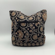 Borsa a tracolla Vera Bradley caffè latte trapuntata chiusura magnetica ritirata