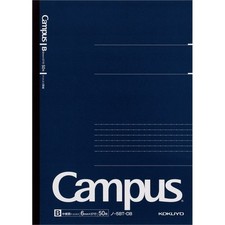 Kokuyo Campus Notebook Adult Campus Dotted B Ruled B5 50 Sheets No-5BT-DB