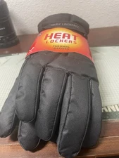 Heat Lockers  Mens Large / Extra Large Thermal Gloves Black Warm Protected