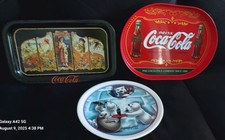 Set of 3 Coca Cola Vintage Trays