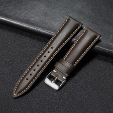 18/19/20/21/22mm Vintage Leather Watch Strap Vintage Brown Quick Release Band