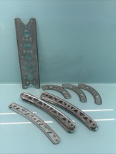 AC Gilbert Erector "EZ" 6 inch Straight Big Channel Girder  Curve Med 28 Pcs