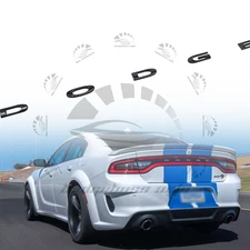 For Charger Letters Badge Gloss Black Nameplate Emblem Rear Trunk Lid