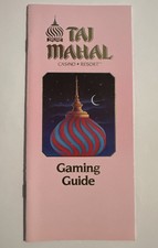Vintage TAJ MAHAL Casino & Resort Gaming Guid...