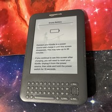 Amazon Kindle Keyboard 3rd Gen Model D00901 With Case Not Tested For Parts