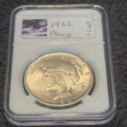 Silver Peace Dollar 90% 1922 $1 Beautiful Detail