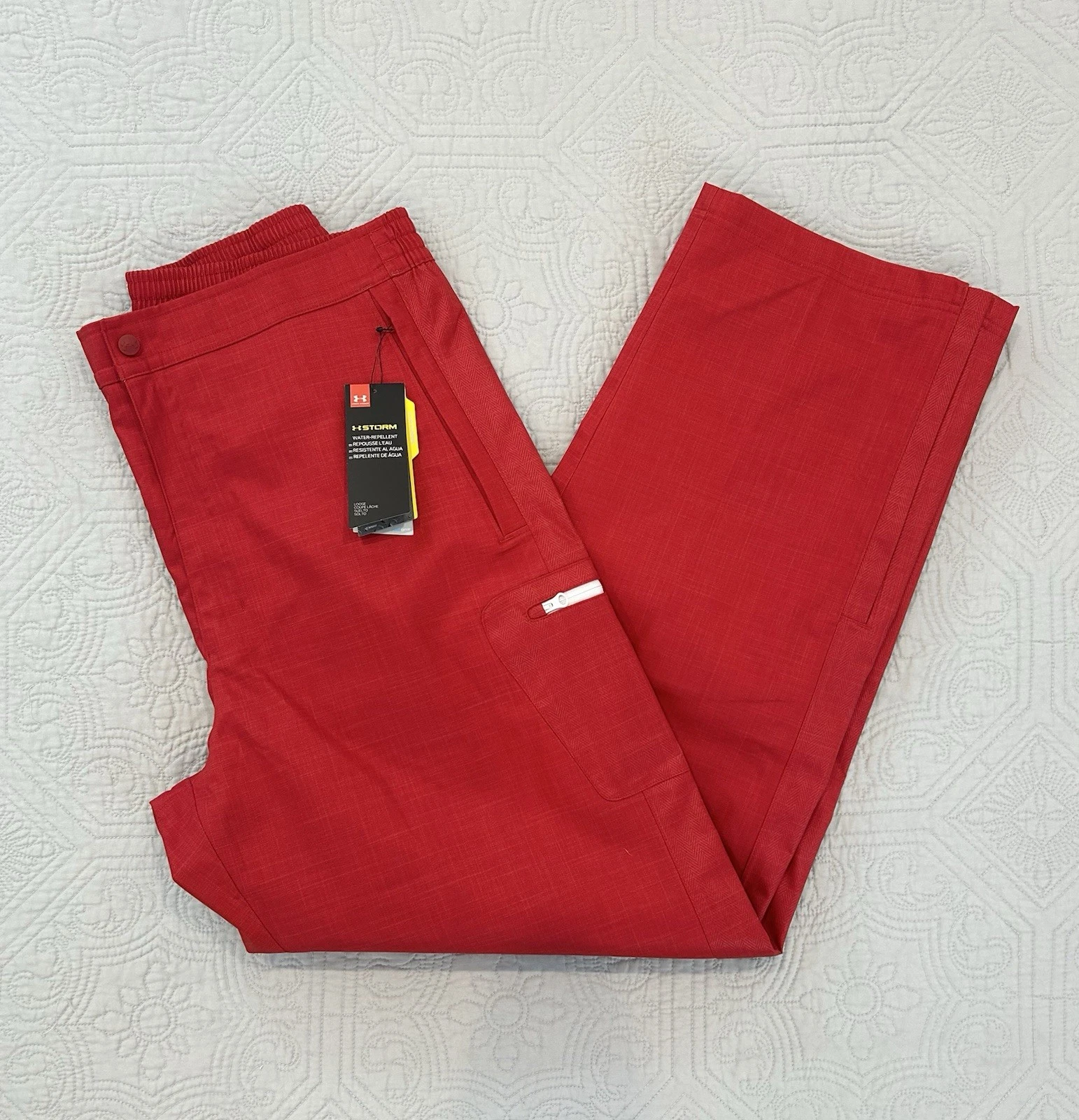 Under Armour Men’s Coldgear Infrared Storm Ski Snowboard Pants Size Large Red