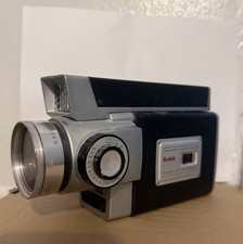 Kodak Zoom 8 Reflex Camera Automatic Standard 8mm Black Silver Movie Camera