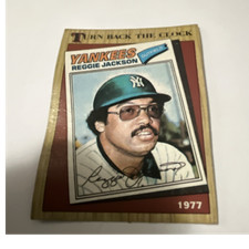 Topps 1987 Turn Back The Clock Reggie Jackson #312 New York Yankees MLB Baseball