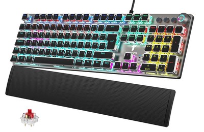 Mechanische Gaming Tastatur - QWERTZ Mechanical Keyboard mit Magnetische Hand...