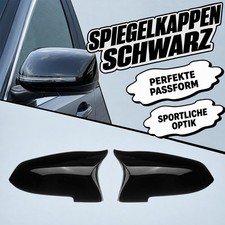 F�r BMW F10 F18 F11 F12 F06 R�ckspiegelgeh�use gl�nzend Schwarz Linkslenker