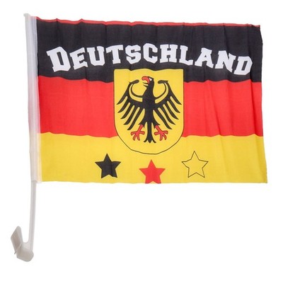 EM Autofenster Flagge Deutschland 30x40cm 
