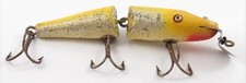 Vintage Creek Chub Yellow Flash Glass Eye Special Order Jointed Pikie Lure 2637