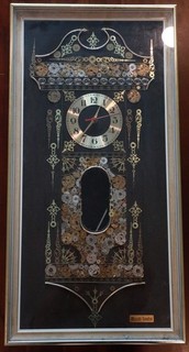 A Horological Collage of a Long Case Clock L Kersh RARE As is (Needs Battery)