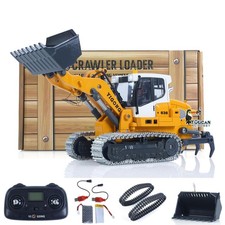 US STOCK 1:50 RC Electric Lifting Tracked Loader 2.4G Metal Bucket Track Ripper