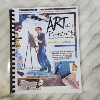 ARTISTIC PURSUITS Grade 4-6 Book 1 Elements Art Homeschool Curriculum 4th/5th/6