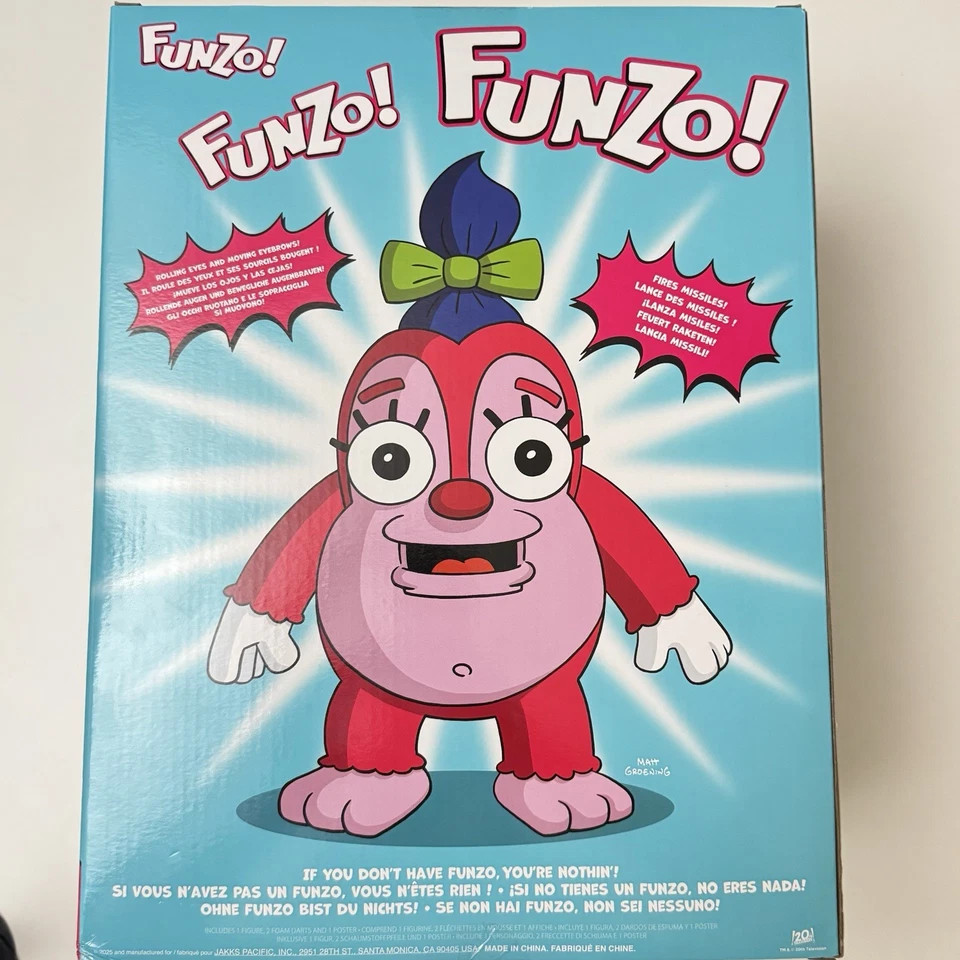 THE SIMPSONS FUNZO TALKING PLUSH NEW IN BOX BY JAKKS PACIFIC "Why not three?" - Imagem 2 de 4