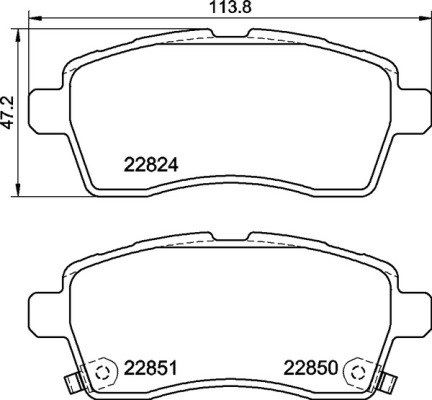 Brembo P 79 037 Bremsbelagsatz, Scheibenbremse For Suzuki-image