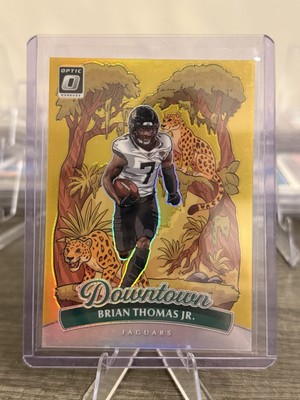 Brian Thomas Jr. 2025 Donruss Optic Gold Downtown 08/10 Jaguars #2