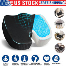 Memory Foam Seat Cushion Office Chair Car Seat Pad Coccyx Tailbone Pain Relief